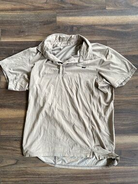 Arc'teryx Men's Polo Shirt in Light Beige